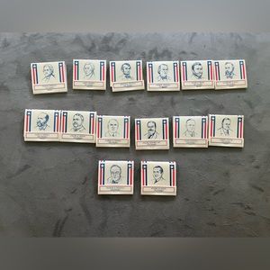Vintage US PRESIDENTS MATCHES/MATCHBOX‎